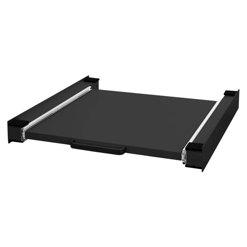 ML-Design Zwischenbaurahmen mit Ausziehplatte aus Stahl 60x60 cm Schwarz von ML-Design