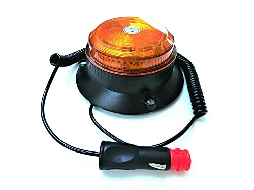 MelTruck® LED Rundumleuchte 4 Blitzmuster 9-80V ECE R65 R10 E9 Magnet für PKW LKW Traktor von MelTruck