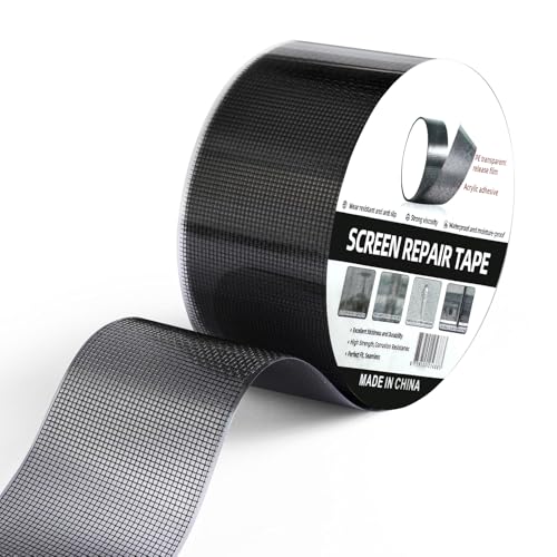 MLEJU Fliegengitter Reparatur Klebeband,10 cm x 6 m Fliegengitter Reparatur Set,Selbstklebend & Wasserdichtes Netz-Reparaturpflaster,Starkes Reparaturband für Fenstergitter Schwarz MLEJU Fliegengitter Reparatur Klebeband,10 cm x 6 m Fliegengitter Reparatur Set,Selbstklebend & Wasserdichtes Netz-Reparaturpflaster,Starkes Reparaturband für Fenstergitter Schwarz von MLEJU
