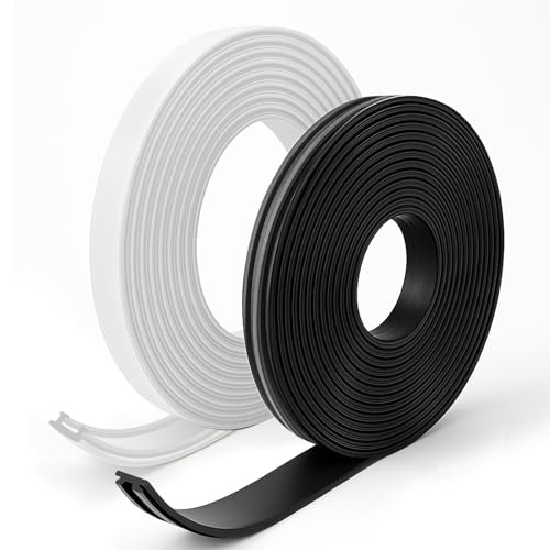 MLEJU Magnetisches Zubehör-Set für Fliegengitter – 6 m Magnetstreifen & 6 m PE- Abdeckstreifen von MLEJU