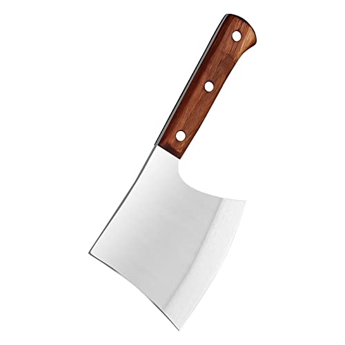 MLG Tools Knochenmesser, Full Tang Hackmesser Heavy Duty Knochenbeil Fleischerbeil, für große Knochen und gefrorenes Fleisch von MLG Tools