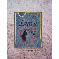 Impfpass Hülle Katze Personalisiert/Heimtierausweis Eu-Heimtierausweis Aus Filz Impfpass Hülle Katze Personalisiert/Heimtierausweis Eu-Heimtierausweis Aus Filz von MLHBerlin