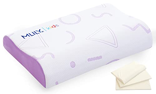MLILY BANRIN Memory Foam Kids Pillows Adjustable Cooling Bed Pillow Neck Pillows for Sleeping Sandwich Pillow CertiPUR-US, Suitable for Kids Boy Girl - Perfect for Bed Set, Travel von MLILY