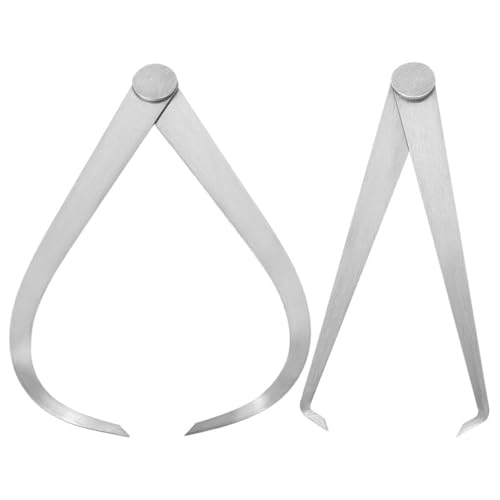 Gemeinsame Calipers - 2Pcs 6" Maschinist Edelstahl Joint Calipers Set Außen Innen Kombination Sattel Hochwertige Messwerkzeug-Set von MLMLH