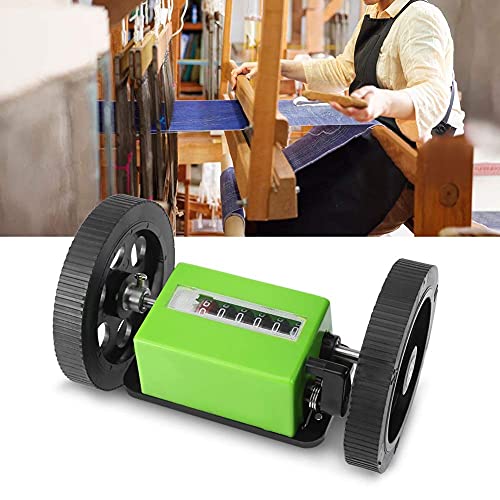 Rollenzähler, 6-stellig Meter Rollender mechanischer Längenzähler Meterzähler Rollenrad zum Messen von Textildruck Kunstleder mit Zählbereich 0-99999,9 Meter von MLMLH