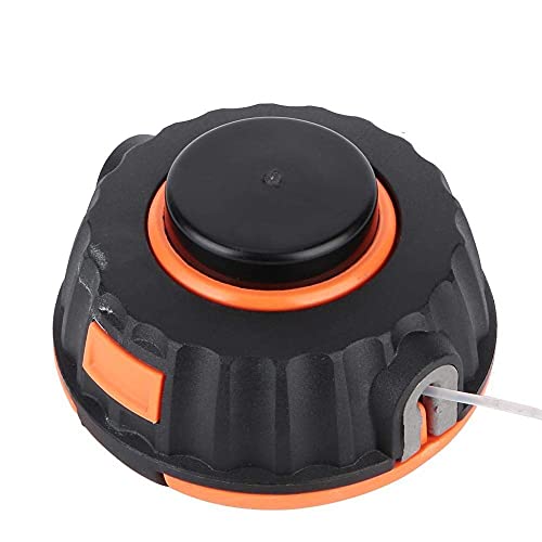 Trimmerkopf, Mähkopf, M10x1,25 Fadenkopf mit Spule, Strimmer Kreissäge Zubehör Trimmerkopf Fit for McCulloch B26Ps Rep 5310250-01, Lassen Sie den Rasen Ordentlich Wachsen, Schwarz von MLMLH