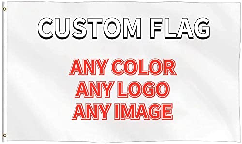 Custom Flagge, 4x5 FT Einseitig Benutzerdefinierte Flagge Gartenbanner, Benutzerdefinierter Druck Ihr Design/Logo/Bild/Wörter, für Hausgarten Rasen Draussen Dekor von MLMYH