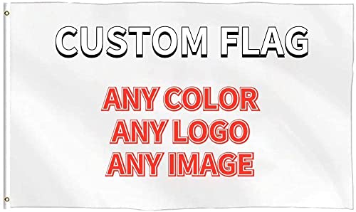 Custom Flagge, 4x6 FT Einseitig Benutzerdefinierte Flagge Gartenbanner, Benutzerdefinierter Druck Ihr Design/Logo/Bild/Wörter, für Hausgarten Rasen Draussen Dekor von MLMYH