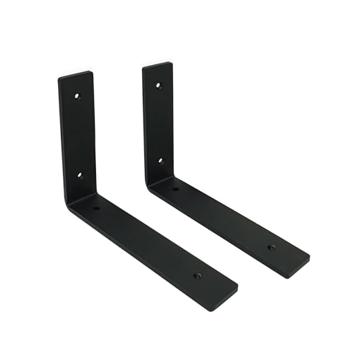 MLOQI 2 stück Regalhalterung Schwarz Regalwinkel Schwerlast, Regalwinkel Schwarz Metall, Wandhalterung Winkel regal 0,5 cm Dick 20 cm MLOQI 2 stück Regalhalterung Schwarz Regalwinkel Schwerlast, Regalwinkel Schwarz Metall, Wandhalterung Winkel regal 0,5 cm Dick 20 cm von MLOQI
