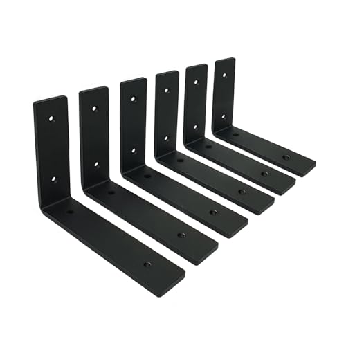 MLOQI 6 stück Regalhalterung Schwarz Regalwinkel Schwerlast, Regalwinkel Schwarz Metall, Wandhalterung Winkel regal Regalträger 0,5 cm Dick 15 cm MLOQI 6 stück Regalhalterung Schwarz Regalwinkel Schwerlast, Regalwinkel Schwarz Metall, Wandhalterung Winkel regal Regalträger 0,5 cm Dick 15 cm von MLOQI