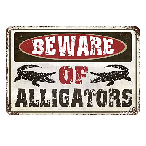 Metallschild "Warning the Alligator Signs Beware of Alligator for Yard Fence Garage Cave Home Wall Funny Decor Retro Tin Sign 30,5 x 43,2 cm Metallschild "Warning the Alligator Signs Beware of Alligator for Yard Fence Garage Cave Home Wall Funny Decor Retro Tin Sign 30,5 x 43,2 cm von MLOVOS