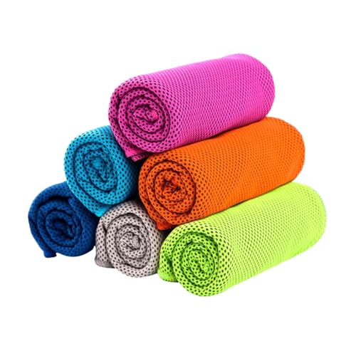 MLPKOI Kühltuch Kühlhandtuch Set, Kühlendes als Atmungsaktives Mesh Schweißsaugfähig Für Fitness Golf Yoga Übung Sommer Heißes Wetter Outdoor von MLPKOI