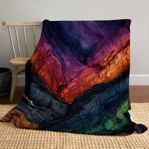 Kuscheldecke Felsoberfläche Flauschige Sofadecke 220x240cm Flanell Fleecedecke Abstraktes Tal Warm und Leicht für Ganzjahreszeit, Lila Kuscheldecke Felsoberfläche Flauschige Sofadecke 220x240cm Flanell Fleecedecke Abstraktes Tal Warm und Leicht für Ganzjahreszeit, Lila von MLSOWM