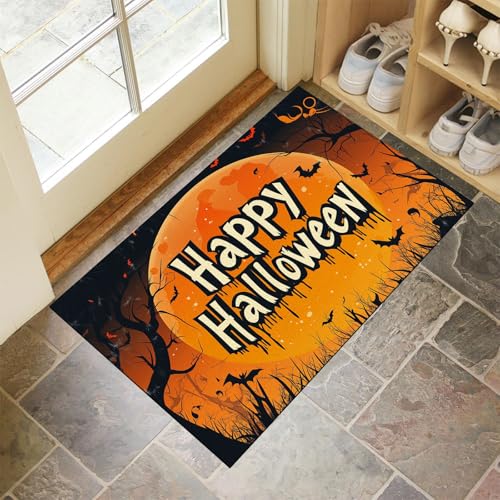 MLSOWM Dünn Fussmatte Innen 60 x 120 cm, Schmutzfangmatte Halloween rutschfest Teppiche Horrorbäume Waschbarer Fußmatte Haustür Eingangsmatte für Flur Eingangsbereich Küche, Gelb MLSOWM Dünn Fussmatte Innen 60 x 120 cm, Schmutzfangmatte Halloween rutschfest Teppiche Horrorbäume Waschbarer Fußmatte Haustür Eingangsmatte für Flur Eingangsbereich Küche, Gelb von MLSOWM