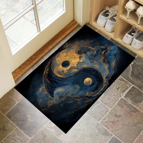 MLSOWM Fußmatte Innen & Außen 60x120 cm Yin-Yang-Symbol Waschbare Fußabtreter Wirbelnde Wolken Schmutzfangmatte Rutschfester Fussabtreter Dünne Fußmatte für Flur, Eingang, Tür, Grau Blau MLSOWM Fußmatte Innen & Außen 60x120 cm Yin-Yang-Symbol Waschbare Fußabtreter Wirbelnde Wolken Schmutzfangmatte Rutschfester Fussabtreter Dünne Fußmatte für Flur, Eingang, Tür, Grau Blau von MLSOWM