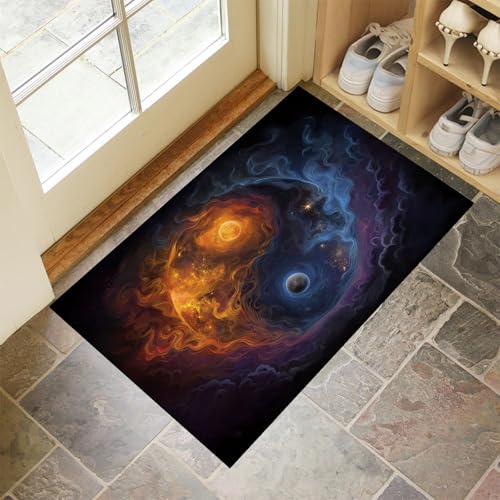 MLSOWM Fußmatte Innen & Außen 60x90 cm Yin-Yang-Symbol Waschbare Fußabtreter Rauchwirbel Schmutzfangmatte Rutschfester Fussabtreter Dünne Fußmatte für Flur, Eingang, Tür, Grau Blau MLSOWM Fußmatte Innen & Außen 60x90 cm Yin-Yang-Symbol Waschbare Fußabtreter Rauchwirbel Schmutzfangmatte Rutschfester Fussabtreter Dünne Fußmatte für Flur, Eingang, Tür, Grau Blau von MLSOWM