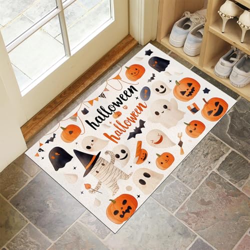 MLSOWM Fußmatte Niedliche Aquarellmalerei 60 x 90 cm Innen und Außen, Waschbar Fussmatt Cartoon-Mumie Rutschfester Schmutzfänger Teppich für Eingang Haustür Patio Flur Garten, Weiß MLSOWM Fußmatte Niedliche Aquarellmalerei 60 x 90 cm Innen und Außen, Waschbar Fussmatt Cartoon-Mumie Rutschfester Schmutzfänger Teppich für Eingang Haustür Patio Flur Garten, Weiß von MLSOWM