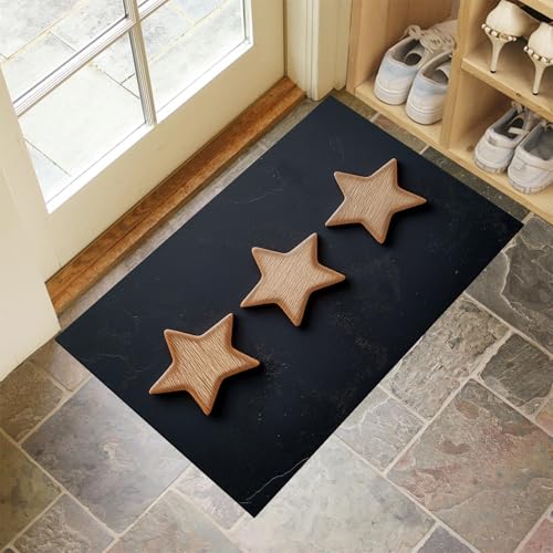 MLSOWM Schmutzfangmatte 50 x 80 cm, Jupiter Fussmatte Innen rutschfeste & Waschbar Minimalismus Fußmatte Sauberlaufmatte für Haustür, Flur und Eingangsbereich - Schwarz MLSOWM Schmutzfangmatte 50 x 80 cm, Jupiter Fussmatte Innen rutschfeste & Waschbar Minimalismus Fußmatte Sauberlaufmatte für Haustür, Flur und Eingangsbereich - Schwarz von MLSOWM