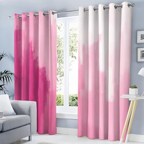 MLSOWM Verdunklungsvorhänge Magentafarbene Pinselstriche Vorhänge Blickdicht 2er Set Abstrakte Kunst Gardinen Magenta Thermovorhang Vorhänge mit Ösen Wohnzimmer Schlafzimmer, H245 x B140 cm MLSOWM Verdunklungsvorhänge Magentafarbene Pinselstriche Vorhänge Blickdicht 2er Set Abstrakte Kunst Gardinen Magenta Thermovorhang Vorhänge mit Ösen Wohnzimmer Schlafzimmer, H245 x B140 cm von MLSOWM