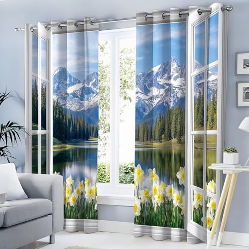MLSOWM Verdunklungsvorhänge Schneeberg-Narzisse Vorhänge Blickdicht 2er Set 3D Weiße Fenster Gardinen Blau Thermovorhang Vorhänge mit Ösen Wohnzimmer Schlafzimmer, H160 x B140 cm MLSOWM Verdunklungsvorhänge Schneeberg-Narzisse Vorhänge Blickdicht 2er Set 3D Weiße Fenster Gardinen Blau Thermovorhang Vorhänge mit Ösen Wohnzimmer Schlafzimmer, H160 x B140 cm von MLSOWM