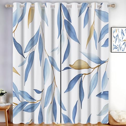 MLSOWM Vorhang Blickdicht Weidenmuster, Thermovorhang 2er Set H200 x B140 cm Verdunklungsvorhänge Botanische Aquarellmalerei Gardinen mit Ösen für Schlafzimmer Wohnzimmer, Grün MLSOWM Vorhang Blickdicht Weidenmuster, Thermovorhang 2er Set H200 x B140 cm Verdunklungsvorhänge Botanische Aquarellmalerei Gardinen mit Ösen für Schlafzimmer Wohnzimmer, Grün von MLSOWM