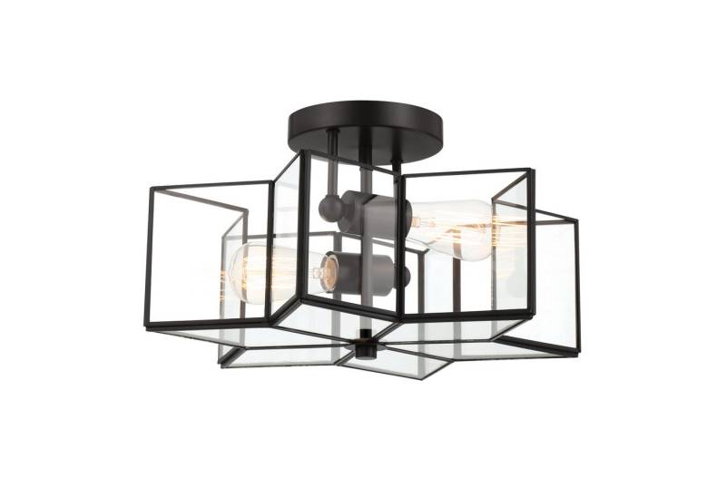 MLT&RIDDLE Deckenfluter 2 Licht 41cm Einzigartige Sternförmige Halbeinbau-Deckenleuchte, ohne Leuchtmittel von MLT&RIDDLE