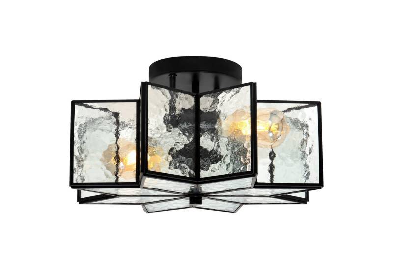 MLT&RIDDLE Deckenleuchte 2-Licht 41cm Einzigartige Sternförmige (8-Eck) Halbeinbau, ohne Leuchtmittel von MLT&RIDDLE