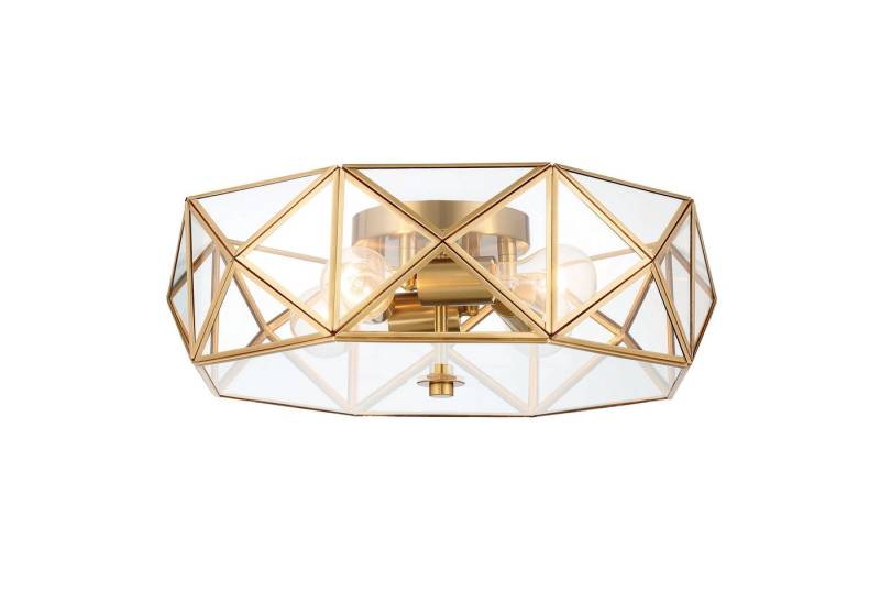 MLT&RIDDLE Deckenleuchte 4 Licht 43cm Einzigartige Geometrische Statement Deckenleuchte, ohne Leuchtmittel von MLT&RIDDLE