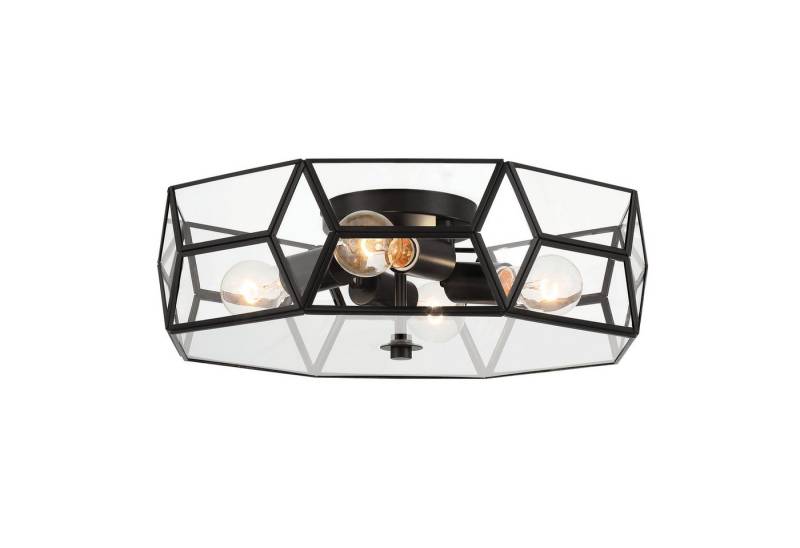 MLT&RIDDLE Deckenleuchte 4 Licht 46cm Einzigartige Geometrische Statement Deckenleuchte, ohne Leuchtmittel von MLT&RIDDLE