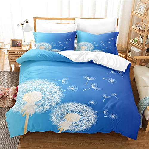 MLUNKQAIL Bettwäsche 155x220, LöWenzahn Bettbezug, Hellblau Weich Atmungsaktiv Bettwäsche Set, Mikrofaser Bettbezüge und 2 Kissenbezüge 80x80 cm mit Reißverschluss für Ganzjaehrig MLUNKQAIL Bettwäsche 155x220, LöWenzahn Bettbezug, Hellblau Weich Atmungsaktiv Bettwäsche Set, Mikrofaser Bettbezüge und 2 Kissenbezüge 80x80 cm mit Reißverschluss für Ganzjaehrig von MLUNKQAIL