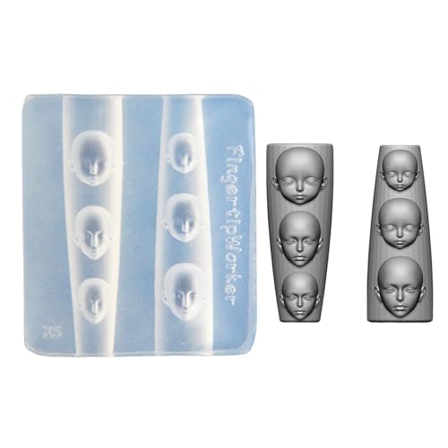 Einfache Formulierung Silikon Nails Stamp Molds Gesicht Modelle Maniküre in Form Gesicht Form Nägel Relief Elegante Formen Einfache Formulierung Silikon Nails Stamp Molds Gesicht Modelle Maniküre in Form Gesicht Form Nägel Relief Elegante Formen von MLWSKERTY