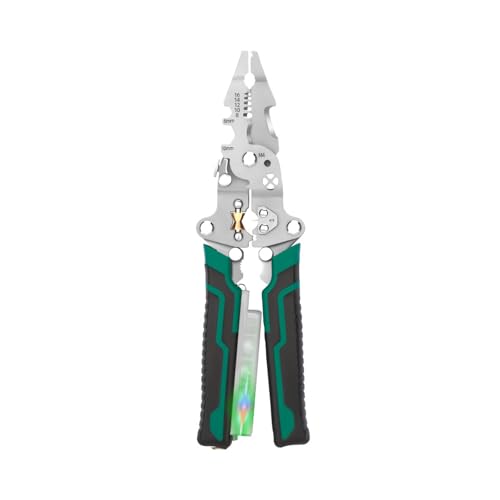 Faltbare Drahtstripper Werkzeug Multifunktions Stripper Elektrisch 4 In 1 Cutter Crimper Striping Multifunktional Spannungstesterdrahtstripper von MLWSKERTY