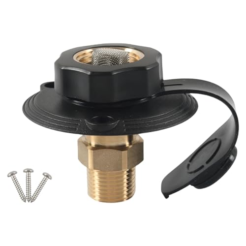 Freizeitfahrzeug Meeresanhänger Wasser Einlass Schwarz Mit Messingflansch Scheckventile Verhindert Backblumenschlüten Anschluss Wasserfüllung von MLWSKERTY
