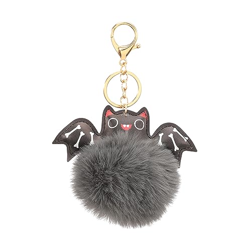 Halloween Keychain Plüsch Ball Keyring Süßer Tasche Charme Für Frauen Girl Party Geschenke Geschenktüten Füllstoffe Fledermaus Accessoires Fledermausan Charme von MLWSKERTY