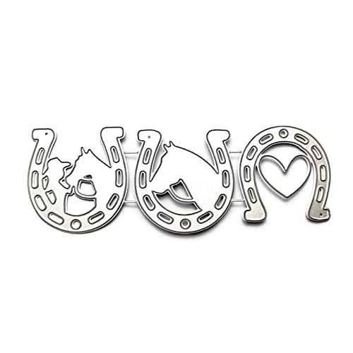 Horse Metall Schnittstirme Scrapbooking Schablone Stanze Cuts Card Präge Foto Album Vorlage Schimmel Dekoration Handwerk Metall Schnittstirme Für Die Kartenherstellung von MLWSKERTY
