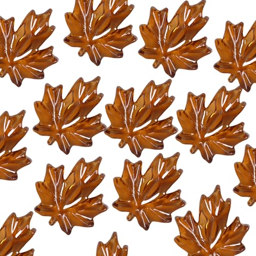 MLWSKERTY 120pieces Vorschule Bildungszählungs Kits Sensorische Mülleimer Füllstoffe Thanksgiving Acrylblätter Harvest Festival Ornament Saisonaler Verzierungen von MLWSKERTY