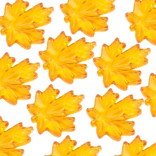 MLWSKERTY 120pieces Vorschule Bildungszählungs Kits Sensorische Mülleimer Füllstoffe Thanksgiving Acrylblätter Harvest Festival Ornament Saisonaler Verzierungen von MLWSKERTY