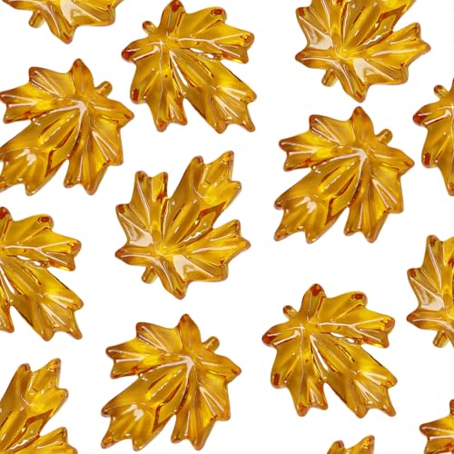 MLWSKERTY 120pieces Vorschule Bildungszählungs Kits Sensorische Mülleimer Füllstoffe Thanksgiving Acrylblätter Harvest Festival Ornament Saisonaler Verzierungen von MLWSKERTY