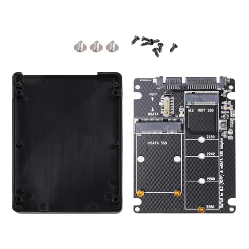 MLWSKERTY 2-in-1-MSATA/für M.2 NGFF Zu SATA3-Adapterkartengehäuse Für 2 5-Zoll SSD PC Computer MLWSKERTY 2-in-1-MSATA/für M.2 NGFF Zu SATA3-Adapterkartengehäuse Für 2 5-Zoll SSD PC Computer von MLWSKERTY