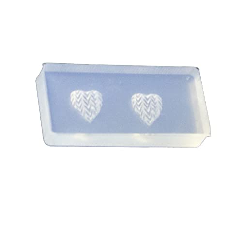 MLWSKERTY 3D Mini Bär Liebe Herz Form Skulptur Stamping Platte Nägel Schablonen Kristall Epoxidharz Form Bär Liebe Herz Nagelform von MLWSKERTY
