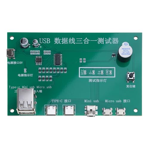MLWSKERTY 3in 1 USB Ladungskabel Tester USB Datenkabel Analysatoren Board Für Die Heimverkehr Und Laborüberprüfung Der Kabeleffizienz MLWSKERTY 3in 1 USB Ladungskabel Tester USB Datenkabel Analysatoren Board Für Die Heimverkehr Und Laborüberprüfung Der Kabeleffizienz von MLWSKERTY
