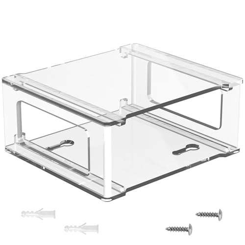 MLWSKERTY Acryl Unter Dem Schreibtischmontage Ersatz Für S12 PC Standcomputerhost Mit Schraubenwalldesktop Unter Schreibtisch PC Halterung von MLWSKERTY