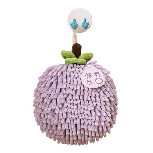 MLWSKERTY Chenille Handtuch Tischtuchkugel Mit Hängenden Schleife Schnell Trocknen Absorbierende Mikrofaser Handball Für Küchenbad Chenille Handtuch Wischtwische von MLWSKERTY