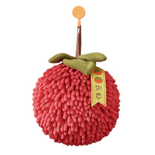 MLWSKERTY Chenille Handtuch Tischtuchkugel Mit Hängenden Schleife Schnelltrocknen Absorbierende Mikrofaser Handball Für Küchenbad Hängende von MLWSKERTY