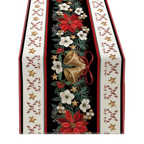 MLWSKERTY Festliche Weihnachts Tisch Läufer Tischdecke Schreibtisch Dekoration Waschbarer Deckung Für Den Innenraum Freien. von MLWSKERTY