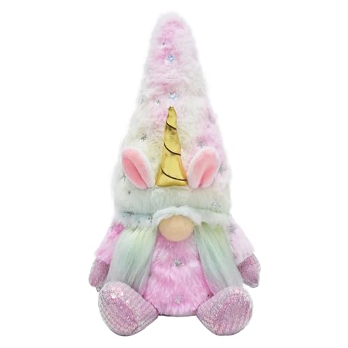 MLWSKERTY Handgefertigte Einhorn-Schreibtisch-Ornamente, weniger Gesicht für gestufte Tablett-Dekorationen von MLWSKERTY