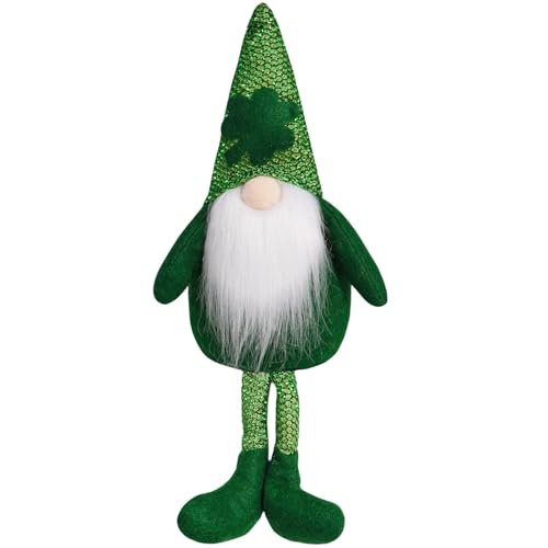 MLWSKERTY Irish Festival Dwarf Desk Ornament Plüsch Zwergdekoration Für Stufe Tray HOUS UND Garten Irish Festival Dekoration Fenster Display Accessoire von MLWSKERTY