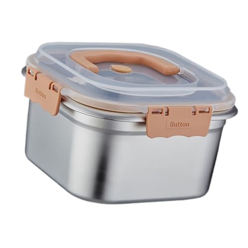 MLWSKERTY Leck Proof Edelstahl Lunchbox Food Storage Container Mit Durchscheinender Deckelküche Organisation Accessoires Stylish Blue Food Box MLWSKERTY Leck Proof Edelstahl Lunchbox Food Storage Container Mit Durchscheinender Deckelküche Organisation Accessoires Stylish Blue Food Box von MLWSKERTY