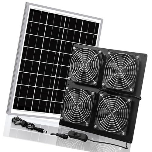 MLWSKERTY Solar Power Lüfter Set Solar Abgase Lüfter Solar Antriebslüfter Für Hühnerkoops Greenhouses Und Haustierhäuser Solar Panel Lüfter MLWSKERTY Solar Power Lüfter Set Solar Abgase Lüfter Solar Antriebslüfter Für Hühnerkoops Greenhouses Und Haustierhäuser Solar Panel Lüfter von MLWSKERTY