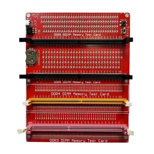 MLWSKERTY Zwei Betriebene Speicherdiagnosegerät DDR3 DDR4 DDR5 UDIMM RDIMM Hardware Fehleridentifikation Gold Fingers Wear & PCBS Line Tester Unterstützt von MLWSKERTY
